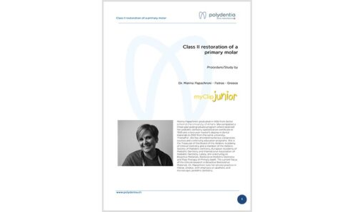 Dr. Marina Papachroni - Class II restoration of a primary molar – myClip Junior