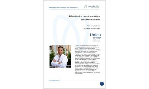 Prof. Gilbert Jorquera – Réhabilitation post-traumatique des incisives 11 – 21 – Unica anterior