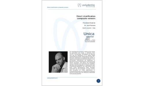 Dr. Jordi Manauta – Direct stratification composite veneers – Unica anterior