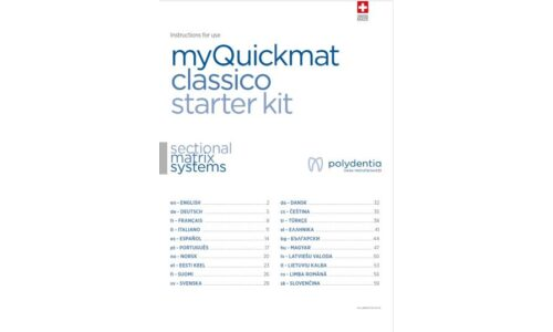 Instructions for use myQuickmat Classico Starter Kit