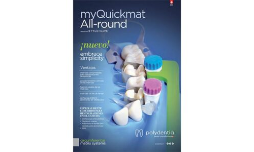 Flyer sistema de matrices circunferenciales myQuickmat All-round