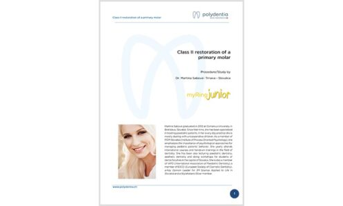 Dr. Martina Sabová - Class II restoration of a primary molar – myRing Junior