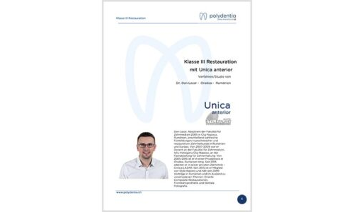 Dr. Dan Lazar – Klasse III Restauration – Unica anterior