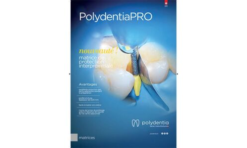 Flyer matrice de protection interproximale PolydentiaPRO