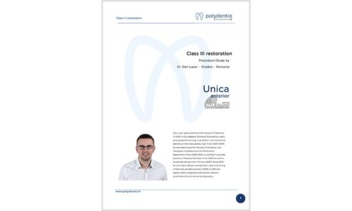 Dr. Dan Lazar – Class III restoration – Unica anterior
