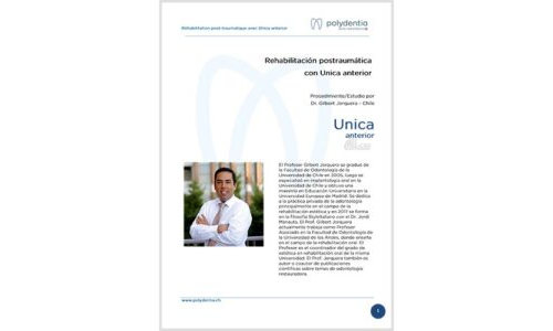 Prof. Gilbert Jorquera – Rehabilitación postraumática de los incisivos 11-21 – Unica anterior