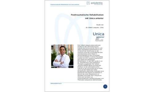 Prof. Gilbert Jorquera – Posttraumatische Rehabilitation der Frontzähne 11 – 21 – Unica anterior