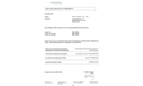 UKCA Declaration of conformity Vista-Tec